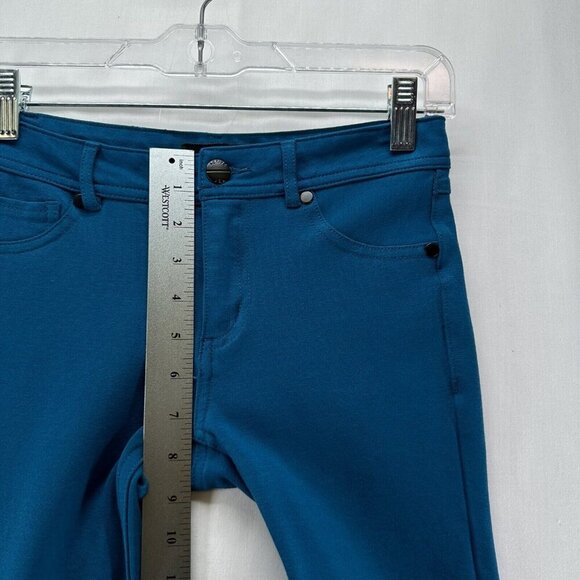 Active USA Skinny Jeans Womens Sz S Mid Rise Stretch Ankle Zip Fly 5-Pocket Blue - Picture 10 of 11